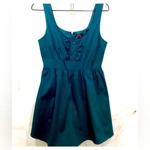 Twenty One Party Dress size L Emerald summer flared casual summer versatile